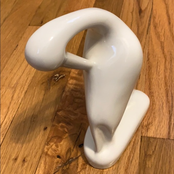 Naaman Israel Heron/Egret White Abstract Fine Porcelain Israel VTG Sculpture - Picture 6 of 10